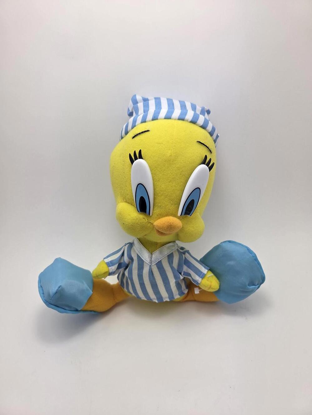 Vintage Tweety Bird Stuffed Animal Nightcap Pajamas Slippers (10 inch)